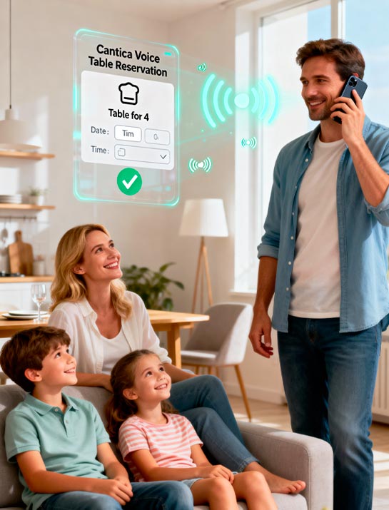 Cantica Voice Table Reservation per ristoranti