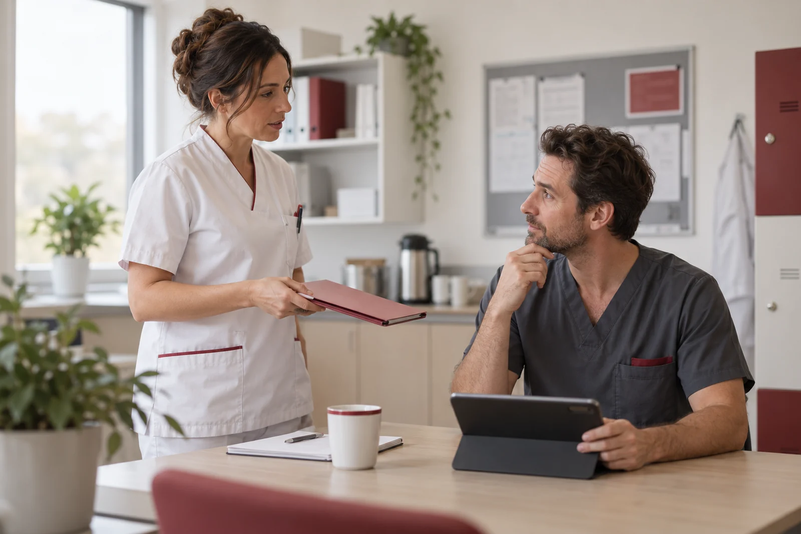 Passaggio di informazioni tra due professionisti assistenziali