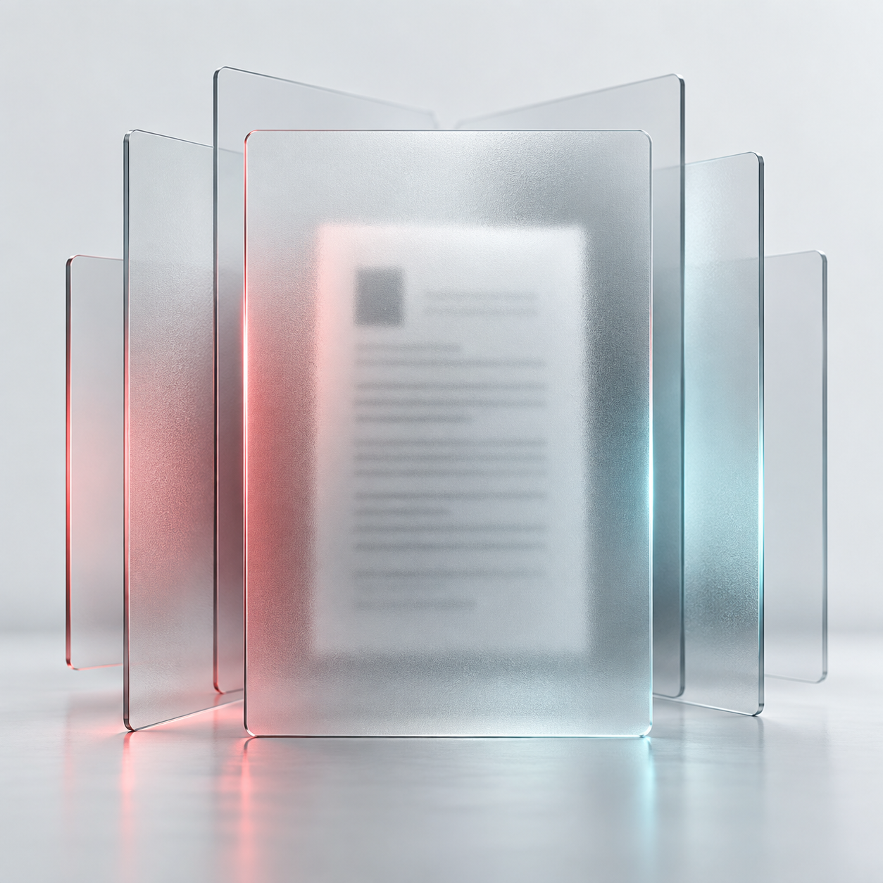 Documento schermato da superfici traslucide
